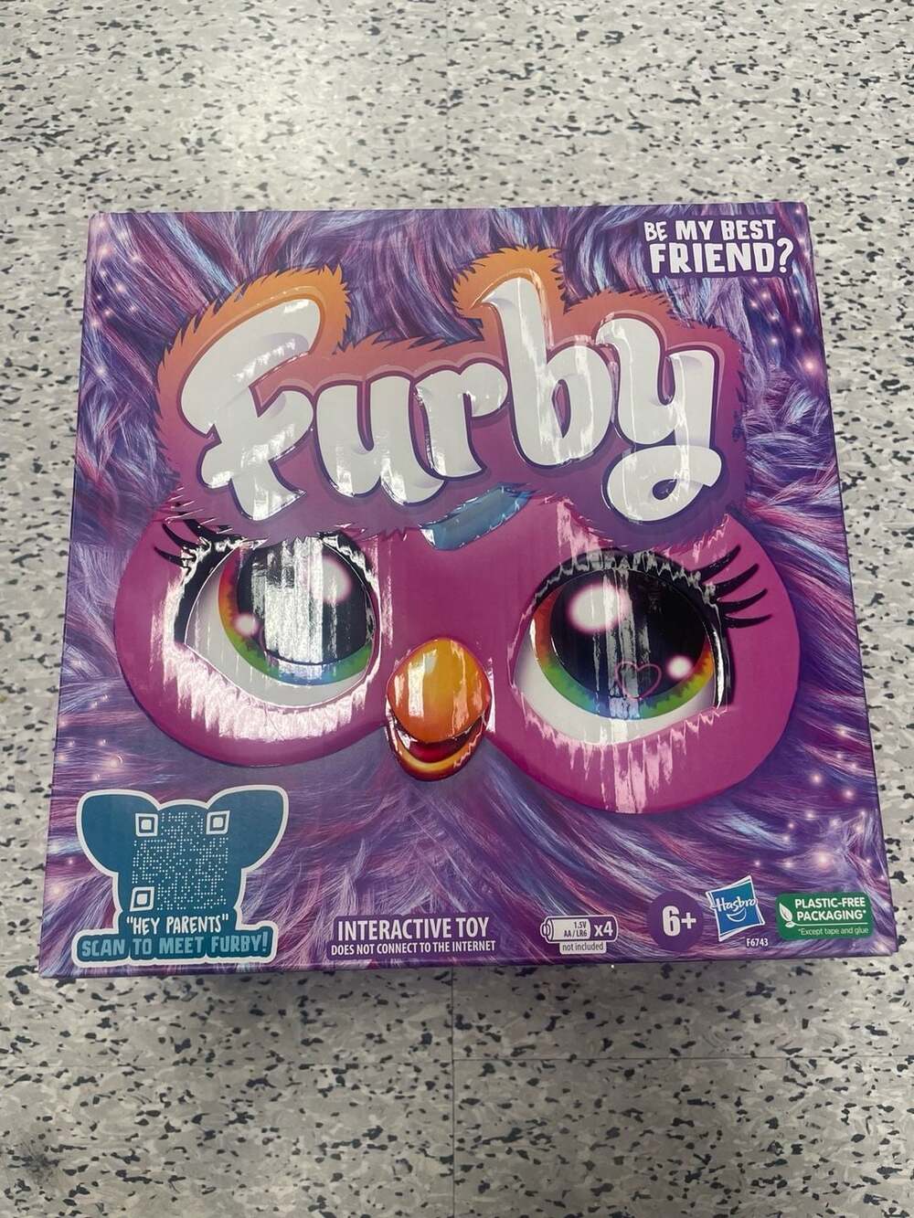 Hasbro Furby Purple Interactive Plush Toy Voice Activated Animatronic